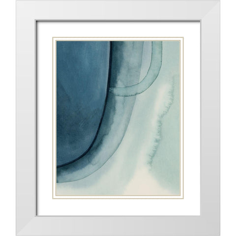 Spools I White Modern Wood Framed Art Print with Double Matting by Popp, Grace