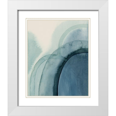 Spools II White Modern Wood Framed Art Print with Double Matting by Popp, Grace