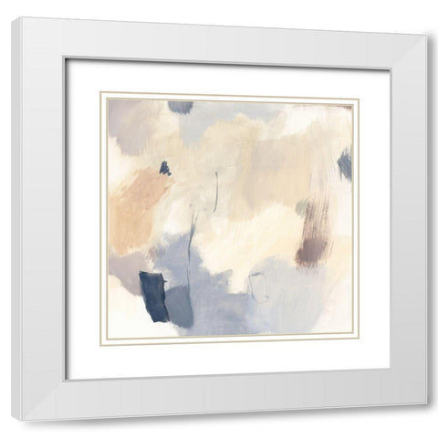 Sand Bath I White Modern Wood Framed Art Print with Double Matting by Barnes, Victoria