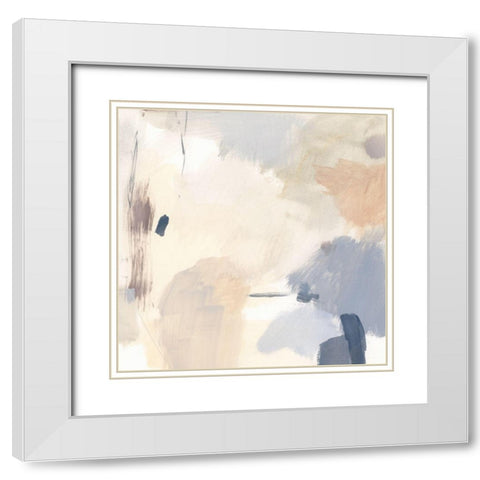 Sand Bath II White Modern Wood Framed Art Print with Double Matting by Barnes, Victoria