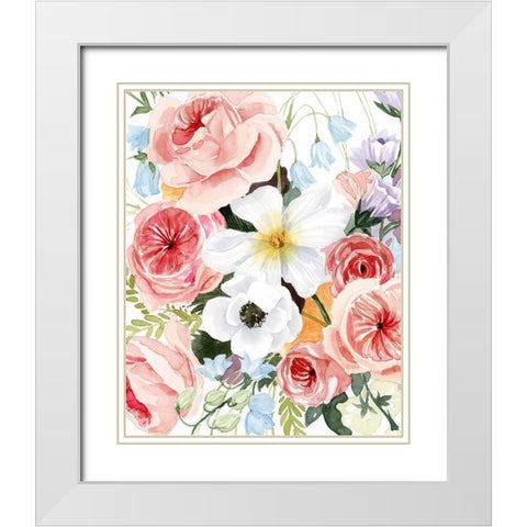 Wildflower Dreams I White Modern Wood Framed Art Print with Double Matting by Popp, Grace