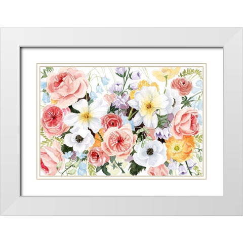 Wildflower Dreams III White Modern Wood Framed Art Print with Double Matting by Popp, Grace