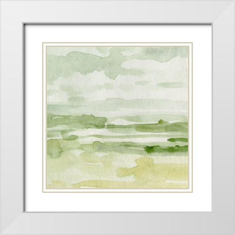 Northern Coast I White Modern Wood Framed Art Print with Double Matting by Caroline, Emma