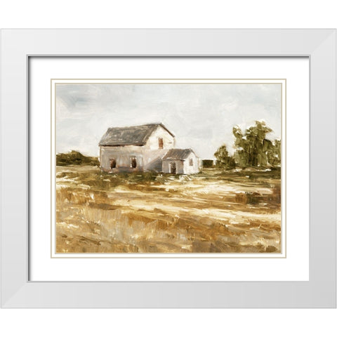 Country Harvest I White Modern Wood Framed Art Print with Double Matting by Harper, Ethan