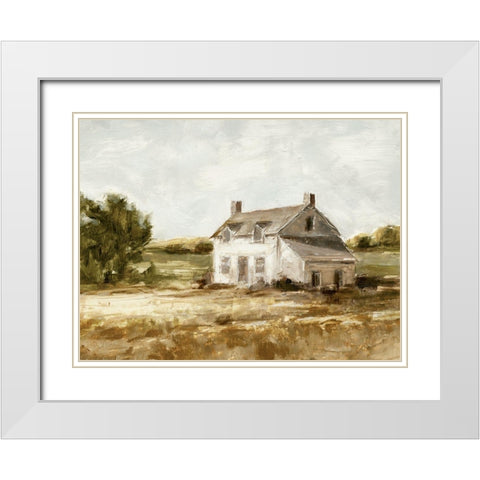 Country Harvest II White Modern Wood Framed Art Print with Double Matting by Harper, Ethan