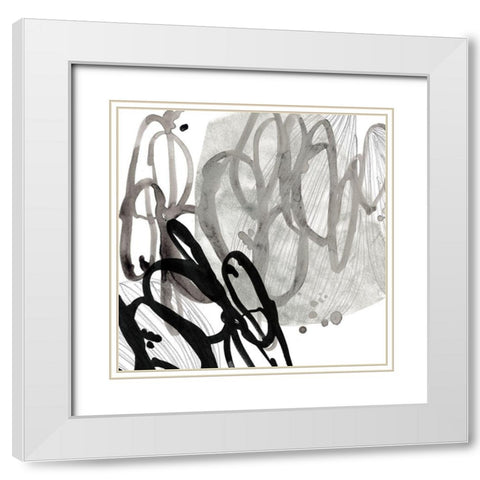 Cellular Journey I White Modern Wood Framed Art Print with Double Matting by Vess, June Erica