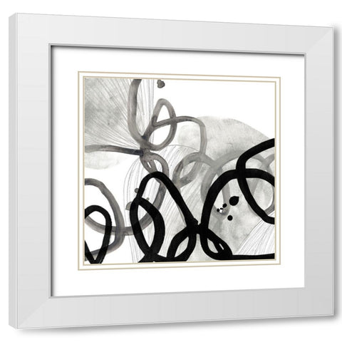 Cellular Journey II White Modern Wood Framed Art Print with Double Matting by Vess, June Erica