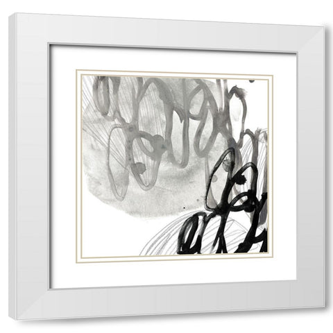 Cellular Journey III White Modern Wood Framed Art Print with Double Matting by Vess, June Erica