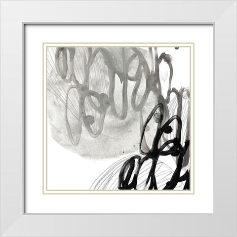 Cellular Journey III White Modern Wood Framed Art Print with Double Matting by Vess, June Erica