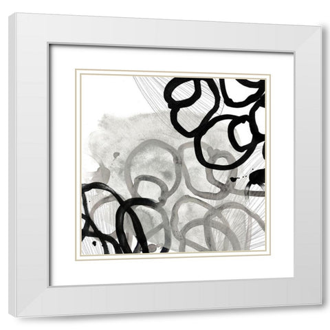 Cellular Journey IV White Modern Wood Framed Art Print with Double Matting by Vess, June Erica