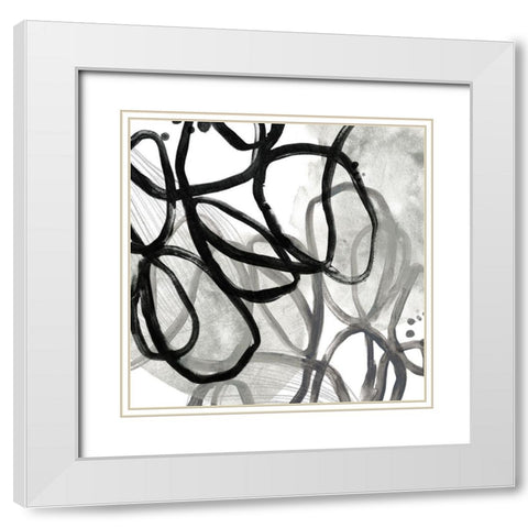 Cellular Journey VI White Modern Wood Framed Art Print with Double Matting by Vess, June Erica