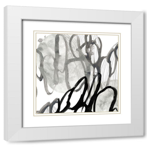 Cellular Journey VII White Modern Wood Framed Art Print with Double Matting by Vess, June Erica