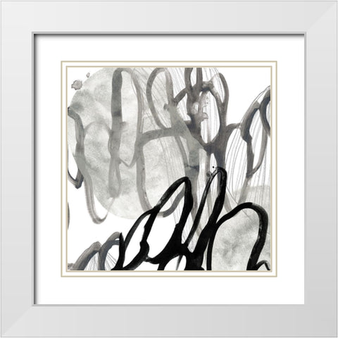 Cellular Journey VII White Modern Wood Framed Art Print with Double Matting by Vess, June Erica