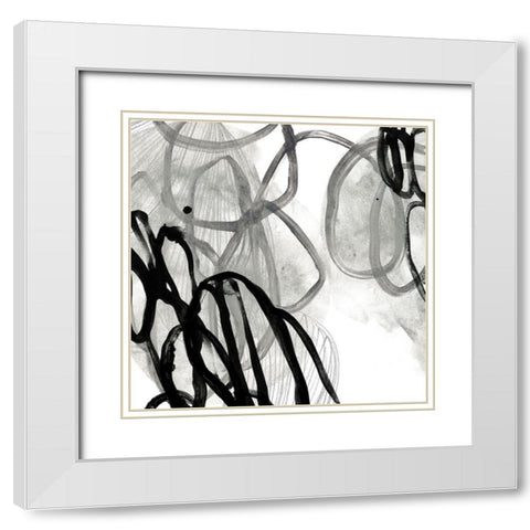 Cellular Journey IX White Modern Wood Framed Art Print with Double Matting by Vess, June Erica