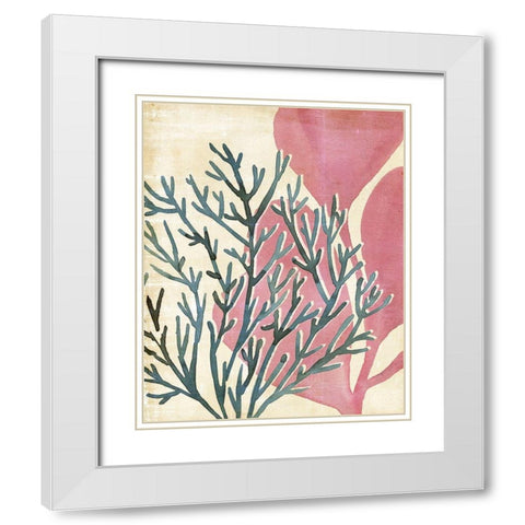 Chromatic Sea Tangle III White Modern Wood Framed Art Print with Double Matting by Warren, Annie