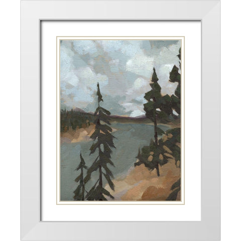 Yellowstone River I White Modern Wood Framed Art Print with Double Matting by Green, Jacob
