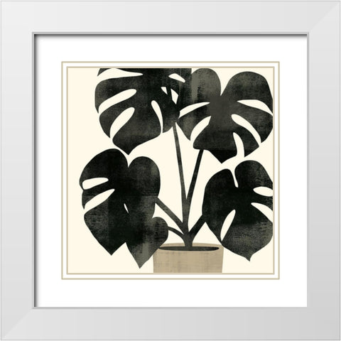 Plantling II White Modern Wood Framed Art Print with Double Matting by Barnes, Victoria