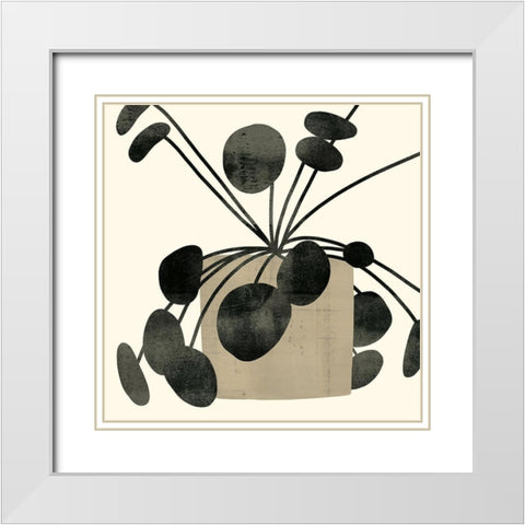 Plantling IV White Modern Wood Framed Art Print with Double Matting by Barnes, Victoria