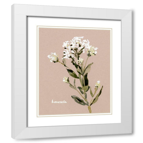 White Bonesets II White Modern Wood Framed Art Print with Double Matting by Caroline, Emma