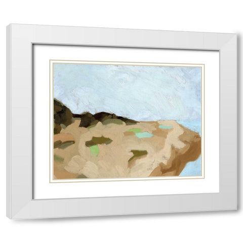 Puerto Balao I White Modern Wood Framed Art Print with Double Matting by Green, Jacob