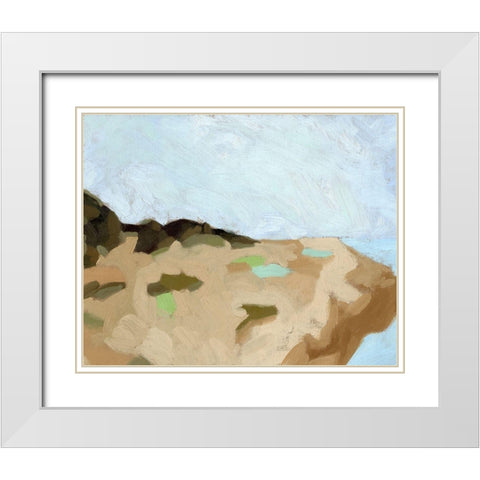 Puerto Balao I White Modern Wood Framed Art Print with Double Matting by Green, Jacob