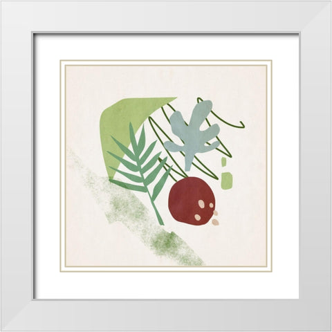 Grassland III White Modern Wood Framed Art Print with Double Matting by Wang, Melissa