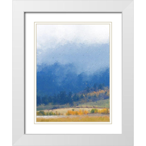 Mountain Mist I White Modern Wood Framed Art Print with Double Matting by Vest, Chris