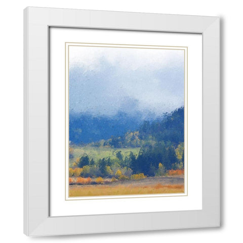 Mountain Mist II White Modern Wood Framed Art Print with Double Matting by Vest, Chris