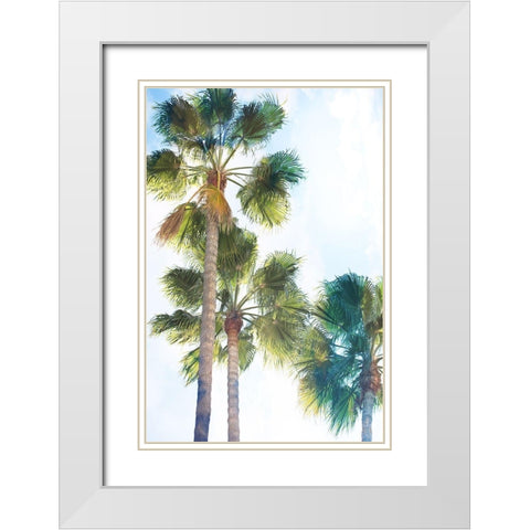 Palmetto II White Modern Wood Framed Art Print with Double Matting by Hartson-Weddle, Ryan