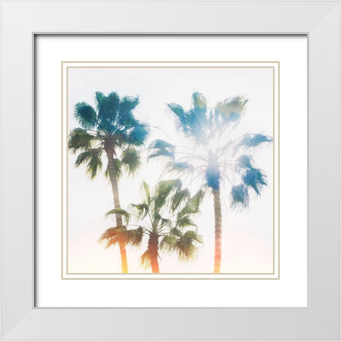 Palmetto IV White Modern Wood Framed Art Print with Double Matting by Hartson-Weddle, Ryan