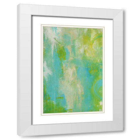 Enchanted Garden White Modern Wood Framed Art Print with Double Matting by Ashley, Erin