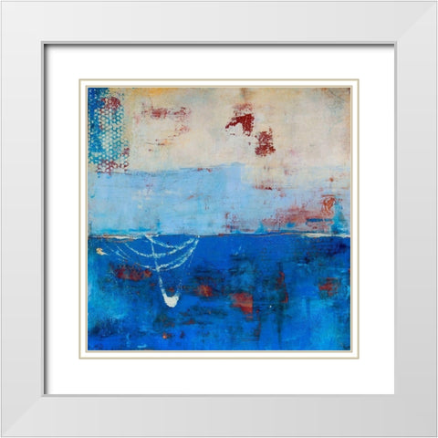 Wind Surfing White Modern Wood Framed Art Print with Double Matting by Ashley, Erin