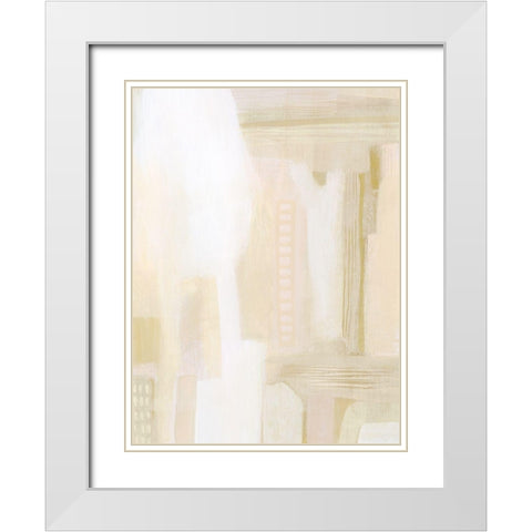 Urban Peach I White Modern Wood Framed Art Print with Double Matting by Popp, Grace