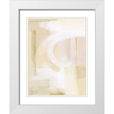 Urban Peach II White Modern Wood Framed Art Print with Double Matting by Popp, Grace