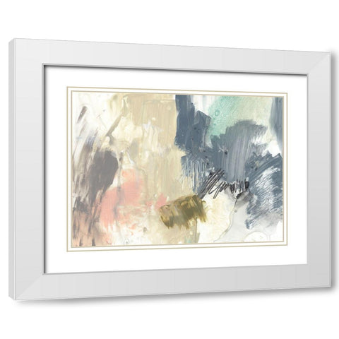 Pastel Immersion III White Modern Wood Framed Art Print with Double Matting by Goldberger, Jennifer