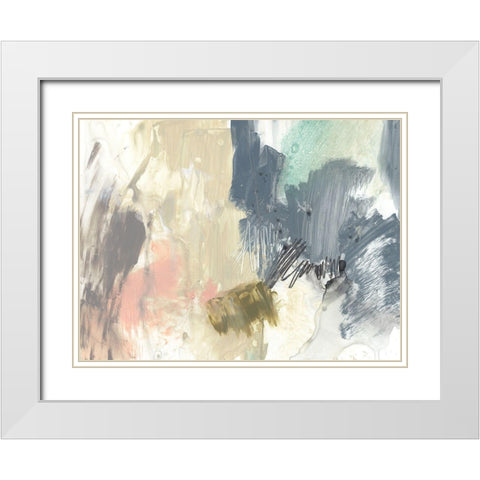 Pastel Immersion III White Modern Wood Framed Art Print with Double Matting by Goldberger, Jennifer