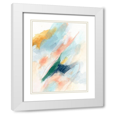 Sky Strike I White Modern Wood Framed Art Print with Double Matting by Vess, June Erica