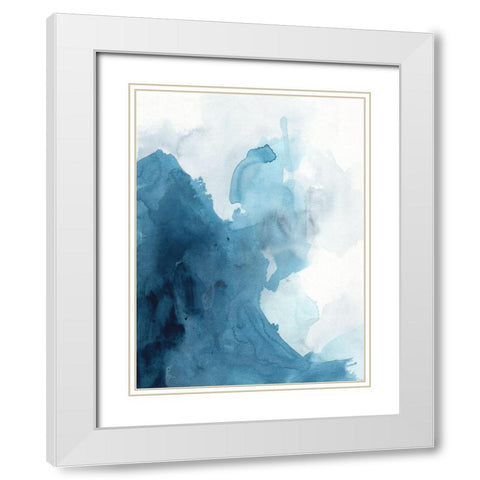 Wave Agate I White Modern Wood Framed Art Print with Double Matting by Vess, June Erica