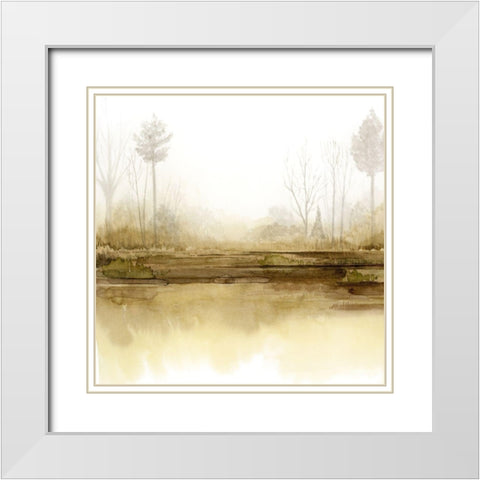 Golden Season II White Modern Wood Framed Art Print with Double Matting by Popp, Grace