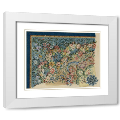 Vintage Design Sketch I White Modern Wood Framed Art Print with Double Matting by Baxter Mill Archive