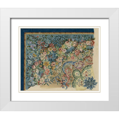 Vintage Design Sketch I White Modern Wood Framed Art Print with Double Matting by Baxter Mill Archive