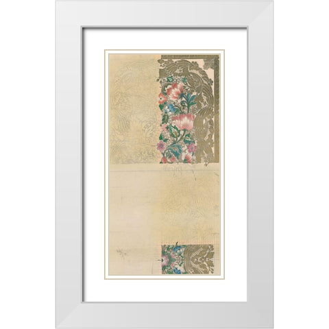 Vintage Design Sketch IV White Modern Wood Framed Art Print with Double Matting by Baxter Mill Archive