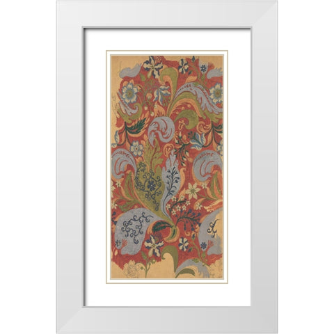 Vintage Design Sketch V White Modern Wood Framed Art Print with Double Matting by Baxter Mill Archive