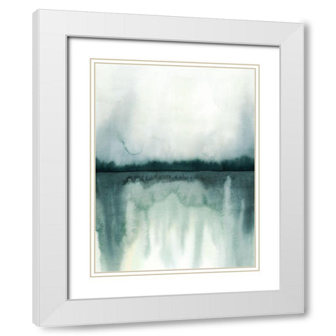 Soft Reflections I White Modern Wood Framed Art Print with Double Matting by Popp, Grace