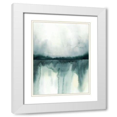 Soft Reflections II White Modern Wood Framed Art Print with Double Matting by Popp, Grace