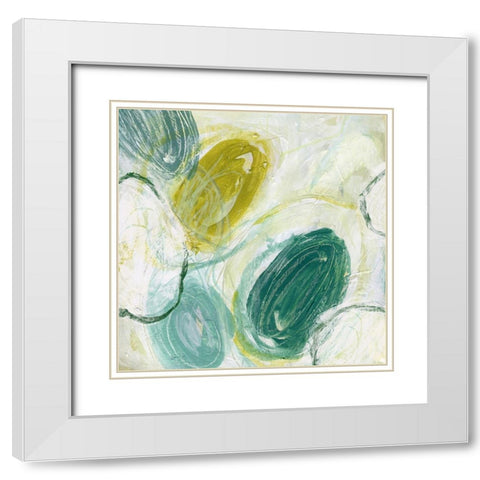 Revolved Diodes I White Modern Wood Framed Art Print with Double Matting by Vess, June Erica