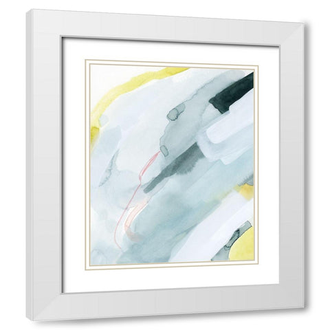 Pastel Sunrise I White Modern Wood Framed Art Print with Double Matting by Popp, Grace
