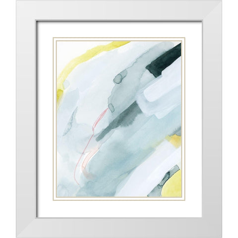 Pastel Sunrise I White Modern Wood Framed Art Print with Double Matting by Popp, Grace