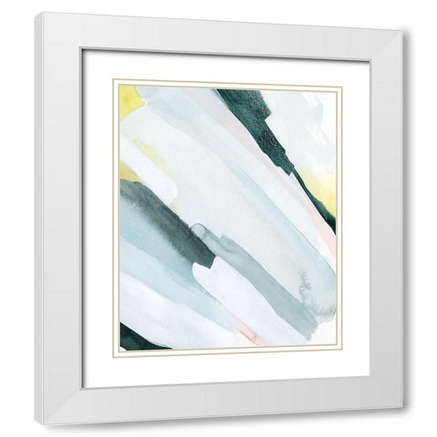 Pastel Sunrise II White Modern Wood Framed Art Print with Double Matting by Popp, Grace