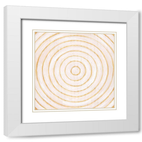 Modern Rattan III White Modern Wood Framed Art Print with Double Matting by Lam, Vanna
